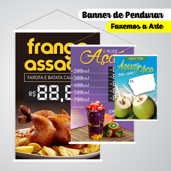 Banner de Pendurar modelos personalizados - Imagem 2