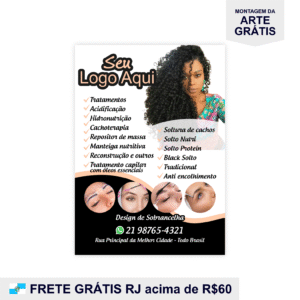 Panfletos Flyers Salão Sobrancelha Unhas