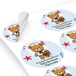 Adesivos personalizados para festas (Cartela)