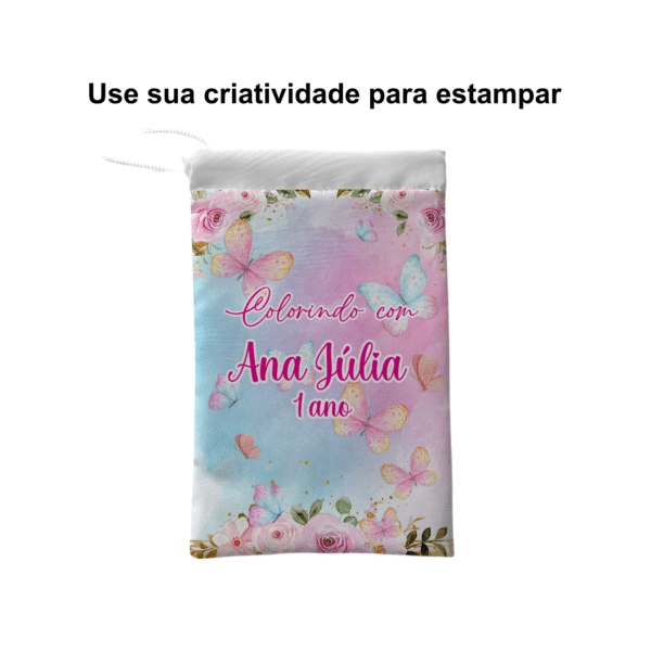 Saquinhos em Tecido Microfibra Para Sublimação 20x13cm - Imagem 3