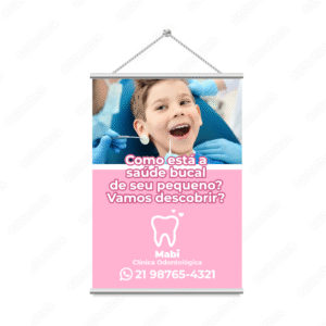 Banner de Pendurar Dentista e Consultórios