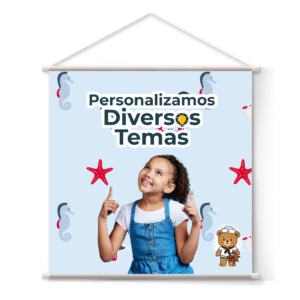 Banner de Pendurar Painel de Festa 100x100cm
